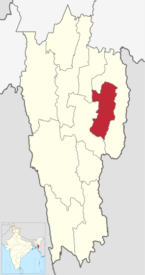 Positionskarte des Distrikts Khawzawl