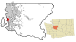 King County Washington Incorporated and Unincorporated areas Burien Highlighted.svg
