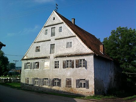 Kirchhaslach ehemalige Mühle von Osten