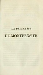 Madame de La Fayette, La Princesse de Montpensier, 1820    