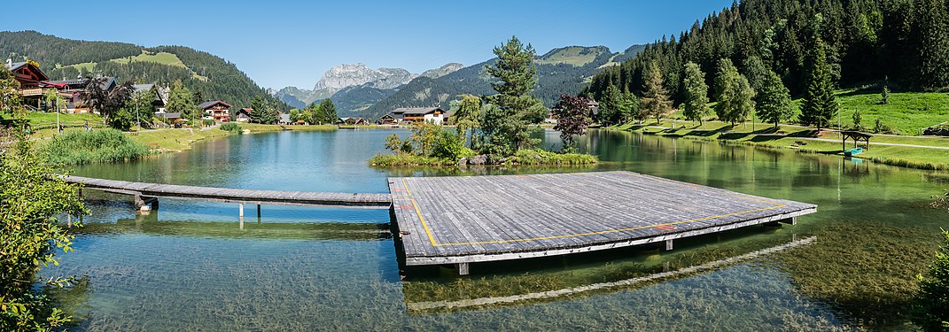 Lac de Vonnes in Châtel, Haute-Savoie, France