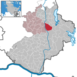 Läget för kommunen Lankau i Kreis Herzogtum Lauenburg