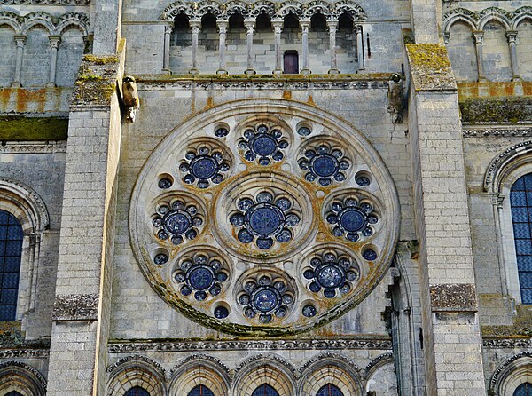 Plate tracery, Laon Cathedral, north rose window