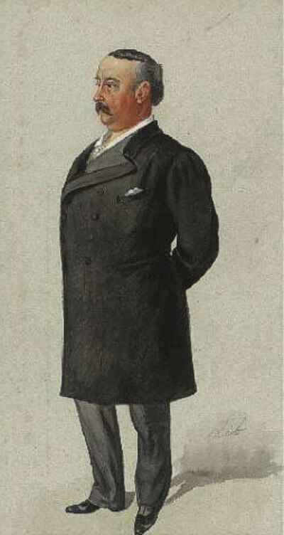 Lloyd as caricatured by Lib for Vanity Fair, 1892