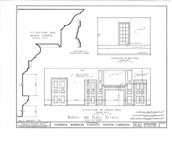 File:Limerick, Cooper River, East Branch, Cordesville, Berkeley County, SC HABS SC,8-CORD.V,1- (sheet 10 of 13).tif