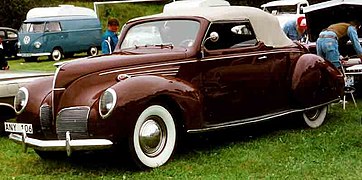 Lincoln-Zephyr V-12 coupé convertible, 1938