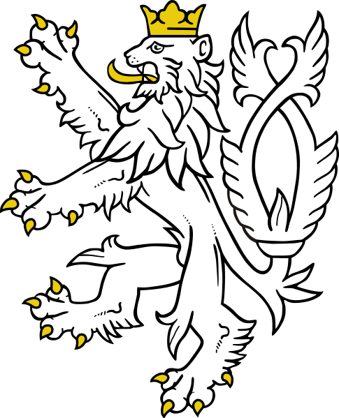 File:Lion from small coat of arms of the Czech Republic.svg