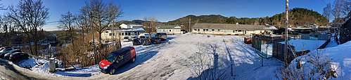 Litlabø barneskole på Litlabø på Stord. Foto: Mars 2018