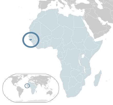 Location of Guinea-Bissau