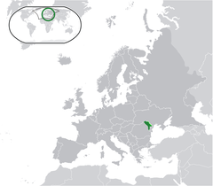 Položaj Moldavije u Evropi