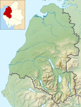 Map showing the location of Salta Moss