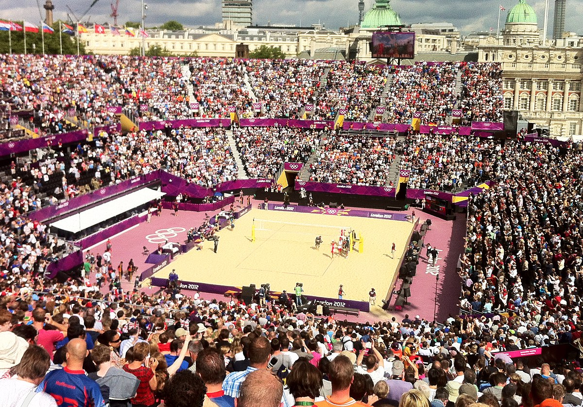 New Image Shows Beach Volleyball Venue in Horse Guards 