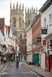 Low Petergate with the minster in the background