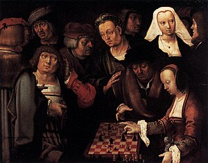 Die Schachpartie (Lucas Hugensz. van Leyden)