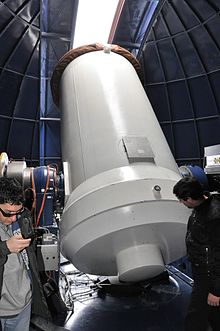 Un telescopio en el Observatorio de la Costa Azul