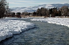 Madison River at Ennis in January