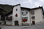 Two houses with a stair tower