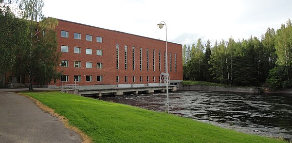 Mankala Power Station along the Kymi River in Iitti, Finland