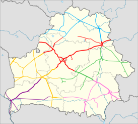      железнодорожные линии Минского отделения