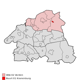Kaart van Kranenburg