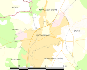 Poziția localității Château-Renault