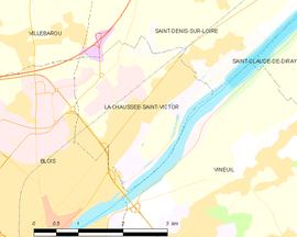 Mapa obce La Chaussée-Saint-Victor