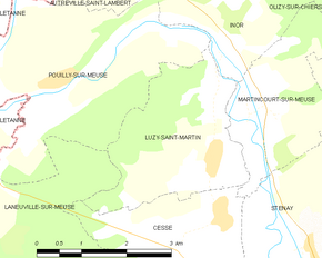 Poziția localității Luzy-Saint-Martin