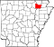 Map of Arkansas highlighting Lawrence County.svg