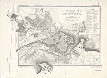 US Army map of Constantine during the Second World War