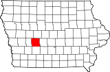 Map of Iowa highlighting Guthrie County.svg