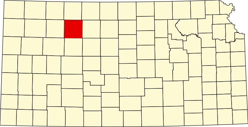 Fájl:Map of Kansas highlighting Graham County.svg