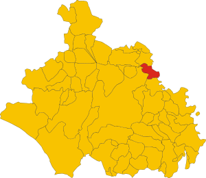 Map of comune of Graffignano (province of Viterbo, region Lazio, Italy).svg