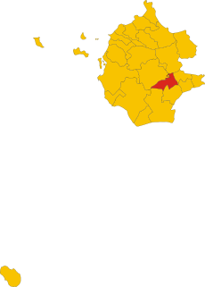 Map of comune of Santa Ninfa (province of Trapani, region Sicily, Italy).svg