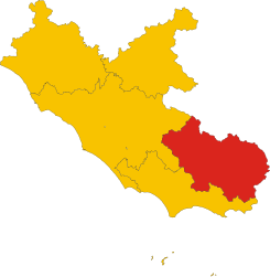 Provincia Frosinone - Harta