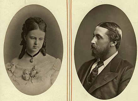 Grand Duchess Maria Alexandrovna and Prince Alfred around the time they met. 1868.