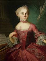 Мария Анна Моцарт като дете