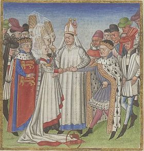 Mariage Geoffroi, duc de Bretagne et Havoise de Normandie.JPG