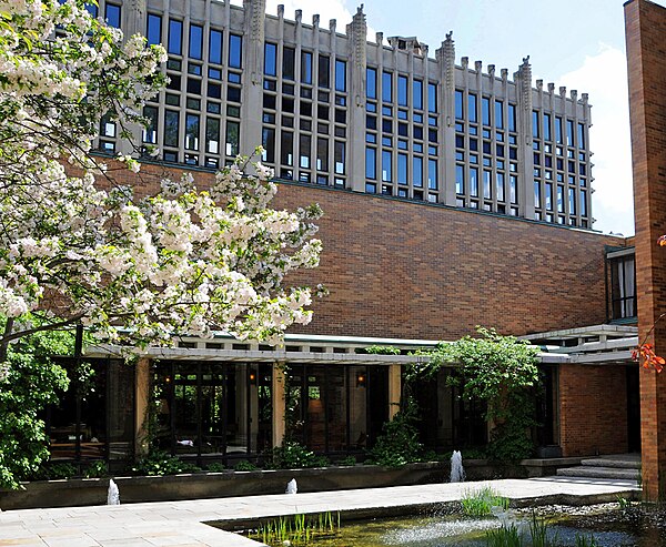 View from the college's quadrangle