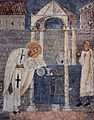 Служба на Св. Василиј, фреска во црквата „Св. Софија“ — Охрид