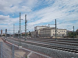 Merseburg station, track field after the renovation (2013)