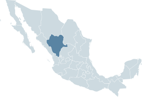 Штат Дуранго на мапі Мексики