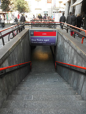 Lima makalesinin açıklayıcı görüntüsü (Milano metrosu)