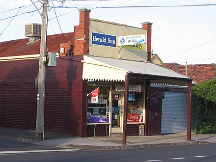 A traditional milk bar in the Melbourne suburb of North Fitzroy