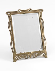 A beveled glass mirror, ca. 1910 Mirror, ca. 1910 (CH 52027753).jpg