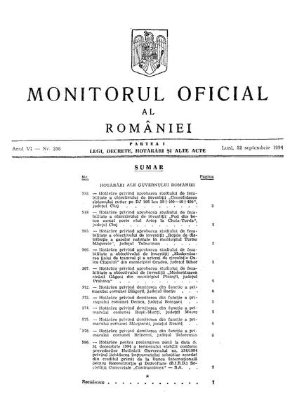 File:Monitorul Oficial al României. Partea I 1994-09-12, nr. 256.pdf