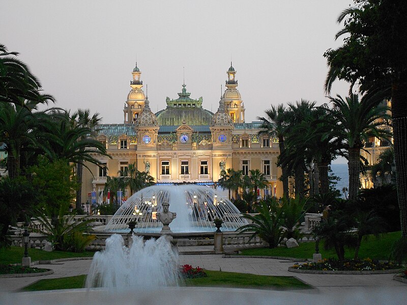 File:Monte Carlo Casino at Dusk.JPG