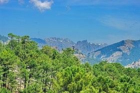 Vue du Monte Incudine depuis le col d'Illarata.