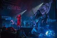 Moonspell en concert à Bratislava en 2015.