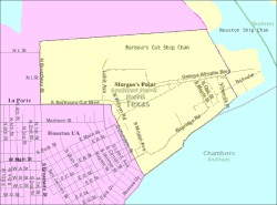 Map of Morgan's Point