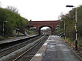 Moston railway station, looking north